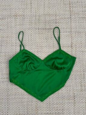 Cotton Candy LA green cropped top
